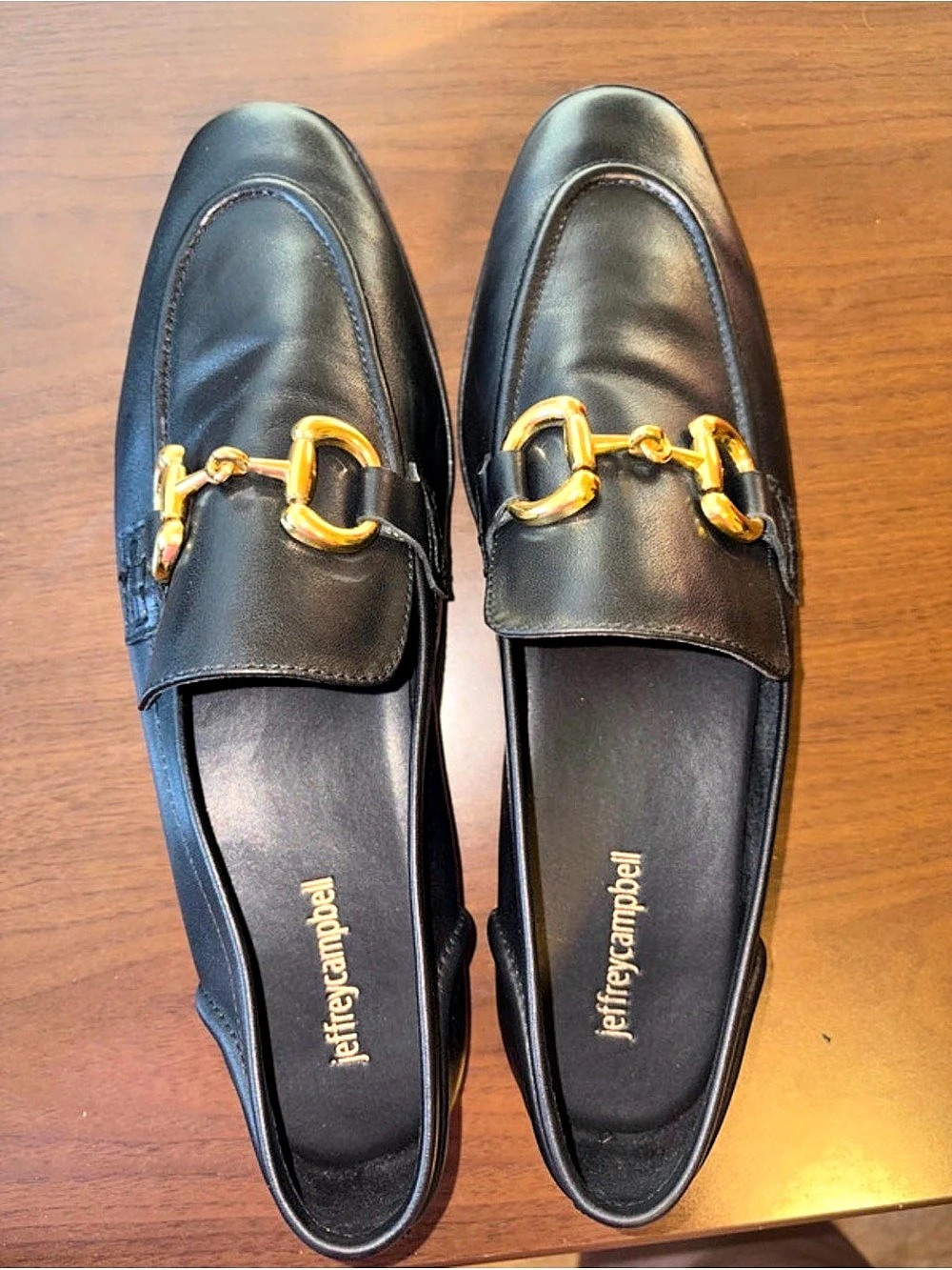 Jeffrey Campbell Velviteen Bit Loafer Black US 11